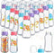 Norme 24 Pcs Baby Bottles Bulk, 9.5 oz Plastic Baby Bottles for Baby Shower Game, Party Favors with Elephant, Lion,
