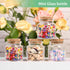 4PCS 50ml Small Empty Glass Bottle with Cork Stopper, Jars for DIY Art Crafts Projects Decoration Party Supplies