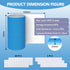 8 12" 120" 48Pcs MERV Air Vent Filters, x Cut to Size Air Filter Material, Triple Vent Filter HVAC Furnace Filters Kit