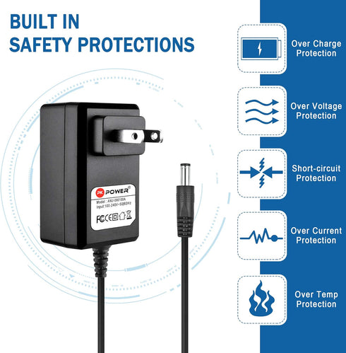 PKPOWER AC DC Adapter for Gtech SW02 SWO2 Electronic Cordless 7.2V 7.2Vdc 7.2 Volts DC 7.2V Vac Vacuum Cleaner Floor Cleaner Power Supply Cord Cable