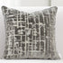 Alerfa Square Geometrical Plaid Striped Cut Velvet Throw Pillow Cover 18x18 Inch