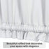 Aquazolax Rod Pocket French Door Curtain Drapes, 25x72-Inch Blackout Panel, Greyish White