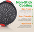NutriChef 2-Piece Nonstick Pizza Tray, 13-Inch Round Carbon Steel Baking Pan with Perforated Holes, Dishwasher Safe