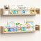 upsimples 2 Pack Nursery Book Shelves, 23.6 Inch Floating Bookshelves for Wall,