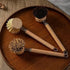 SUPRNN 1 3 Bamboo Dish Brush with Handle, Sturdy Wooden Handle with Natural Bristle Heads, Horsehair, Sisal, Palm - All