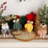 Set of 4 Christmas Felt Mice Ornaments - 4.7" Mini Hanging Wool Mouse Figurines for Holiday Decor