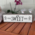 Home Wood Signs (Medium - Wood and Metal, Home Sweet Home)