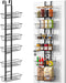 LUXEAR Over the Door Pantry Organizer, 6-Tier Adjustable Storage, No-Assembly Foldable Metal Hanging Organizer for