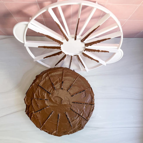 Ateco Cake Portion Marker, 10 or 12 Slices, for Cakes Up To 16-Inches Diameter