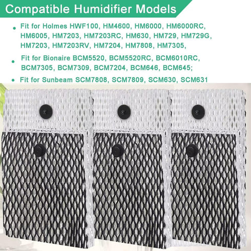 Humidifier Filter Replacement for Holmes HWF100, 6-Pack