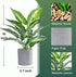 16" Small Artificial Tropical Fake Plants for Indoor Office Desk, Shelf, Bathroom Home Decor