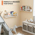 Heimlove 24 inch Set 3 Nursery Floating Shelves, Solid Wood Nursery Book Shelves for Wall, Bookshelf for Kids, Wall