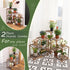 5 10 Uneedem Wood Plant Stand Indoor Outdoor Corner Plant Shelf Stand, Tiered Potted Flower Plant Stands for Indoor