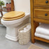 GRANNY SAYS Toilet Paper Storage, Bathroom Organizer for 6 Mage Rolls, Wicker Storage Basket Free Standing, Toilet