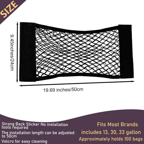 Extra Large Trash Bag Holder, Mesh Storage Net Grocery Bag Organizer for Home and Wall Mounted