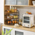 Counter 3-Tier Brown,TWJ002H IBUYKE Corner Shelf, Kitchen Organizer, Bathroom Vanity Trays, Spice Rack for Small