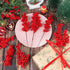 30PCS Stems,10.6inch/9inch LOMIMOS Large Artificial Red Berry Christmas Red Berry Picks Holly Berry Branches