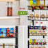 6 6 Churboro Over the Door Pantry Organizer Rack with Adjustable Baskets, Tiers Dual-use Spice Rack- Hanging or Wall