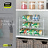 Smart Design Can Organizer for Pantry - 3 Tier Adjustable Can Storage - Steel Metal Shelves, Holds Up to 36 Cans - White
