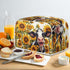 Sunflower Cow Printed Toaster Cover, 4 Slice Anti Fingerprint Oven Dust Cover for Small Kitchen Appliances