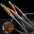 REDANT Big Stainless Steel Serving Spoons for Cooking - Metal Basting Spoon with Wooden Handle - Large Kitchen Spoon
