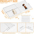 Yieach 4 Pack 9" 17.7" Adjustable Narrow Spice Rack for Drawer - Expandable From to - Acrylic Drawer Seasoning
