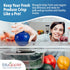 Bluapple Ethylene Gas Absorber Produce Saver Combo Pack, 8 Packets and 2 Bluapples, Keeps Fruits Fresh