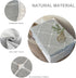 24 Inch Round Small Tablecloth Cotton Linen Grey Lattice Dust-Proof Washable Doily Boho Farmhouse Decorator Table Cover