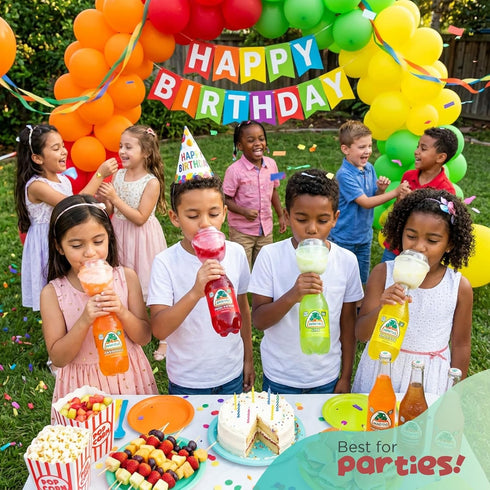 6-Pack Fizz The Cup On-The-Go Ice Cream Float - Fits Plastic & Glass Soda or Drink Bottles - Leak-Proof Party