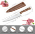 8 inch Chef Knife, Razor Sharp Kitchen Knife with Protective Knife Sheath, Razor Sharp Slicing Knife with Ergonomic Handle, German Stainless Steel, Dishwasher Safe (Brown Color) by OLULU