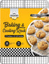 Checkered Chef Cooling Rack for Cooking and Baking, 17" x 12" Stainless Steel