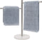 Standing Hand Towel Holder, Marble Base Towel Rack with 304 Stainless Steel, Countertop Stand Towel Ring for Kitchen