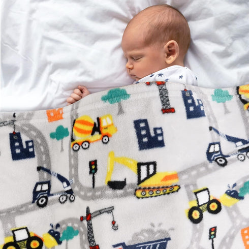 Softan Truck Blanket for Babies, Kids Throw Blanket for Boys and Girls