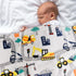 Softan Truck Blanket for Babies, Kids Throw Blanket for Boys and Girls