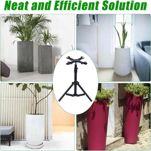 UYEDUJZ 12-22" (4.3-8.6" Adjustable Plant Risers for Inside Pots, Rise Planter Inserts for Large Pots, Planter Lift