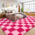 5x7 Checkered Rugs for Living Room Bedroom, Area Rugs for Living Room, Modern Shaggy Carpets Fuzzy Rug for Boys Girls
