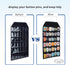 PACMAXI Wall Hanging Badge Button Pins Organizer Display Storage Stand for Up to 36 Pins (Black)