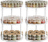 Set 2 3-Tier Countertop, SR23L2WW YATINEY Spice Rack, of Lazy Susan Organizer, Turntable Organizer For Cabinet, Compact