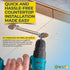 Zipbolt 10.800 Countertop Miter Connector, 5 Piece Joint Fastener Pack with 5mm Hex Bit for Joining Countertops