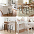 Counter Set 4 NICEEC Beige Bar Stool Covers Rectangle Spandex Stretch Vanity Barstool Seat Covers Water Repellent