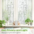 rabbitgoo Window Privacy Film, Frosted Bamboo Pattern, Removable UV Blocking Decorative Cling for Home, 23.6 in X 6.5