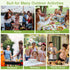 Picnic Table Cover with Bench Covers Camping Tablecloth with Storage Bag Windproof Waterproof Picnic Table Covers
