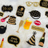 Adult 60th Birthday Photo Booth Props, 41Pcs for Her Him, Gold and Red Decorations, Party Supplies