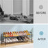 2 Closet, Hoctieon Tier Shoe Rack for Shoe Rack FreeStanding, Entryway Shoe Shelf, Shoe Storage Organizer, Durable Mesh