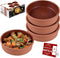 Hakan Athens Clay Bowl Set of 4, Terracotta 5.7-inch Bowls, 14.2 Oz