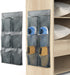 Wall Mounted Shoes Rack 2 Pack - Store 6 Pairs of Sneakers with Sticky Hanging Mounts, Organizer Shelf