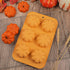 Webake Pumpkin Cake Mold, Silicone 3D Pumpkin Cupcake Pan for Baking Dessert, 2 PCS