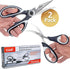 Kitchen Shears by Gidli - Heavy Duty Utility Stainless Steel Scissors with Bonus Seafood Scissors & Warranty