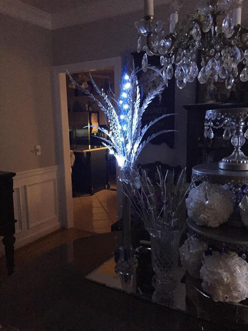 YKB 12 PCS White LED Fairy String Lights, Battery Powered, 20 Micro LEDs on 3.3ft Silvery Copper Wire