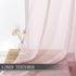 Tollpiz Sheer Curtains Set of 2 Panels | 54 x 63 inches Pink Linen Textured Light Filtering Voile Curtains for Living